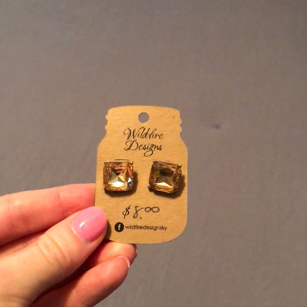 Rose gold earrings
